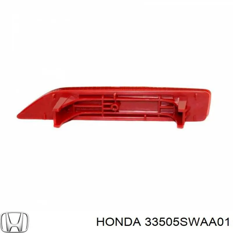 Правий катафот заднього бампера Honda 33505SWAA01 ціна, від 12.68 USD