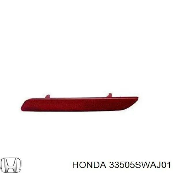 33505SWAJ01 Honda катафот (відбивач заднього бампера, правий)