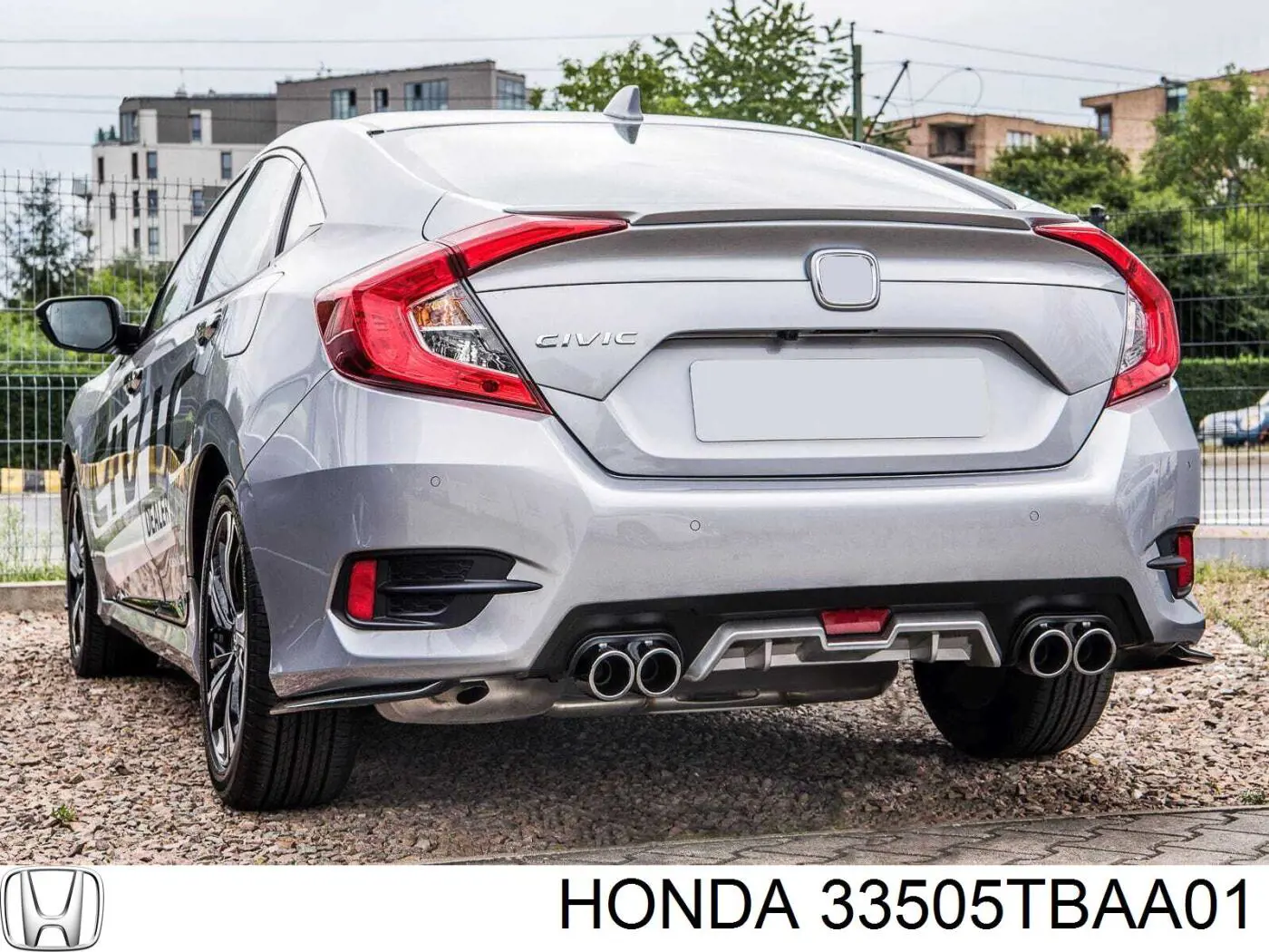 Катафот (відбивач) заднього бампера, лівий 33505TEAT01 Honda