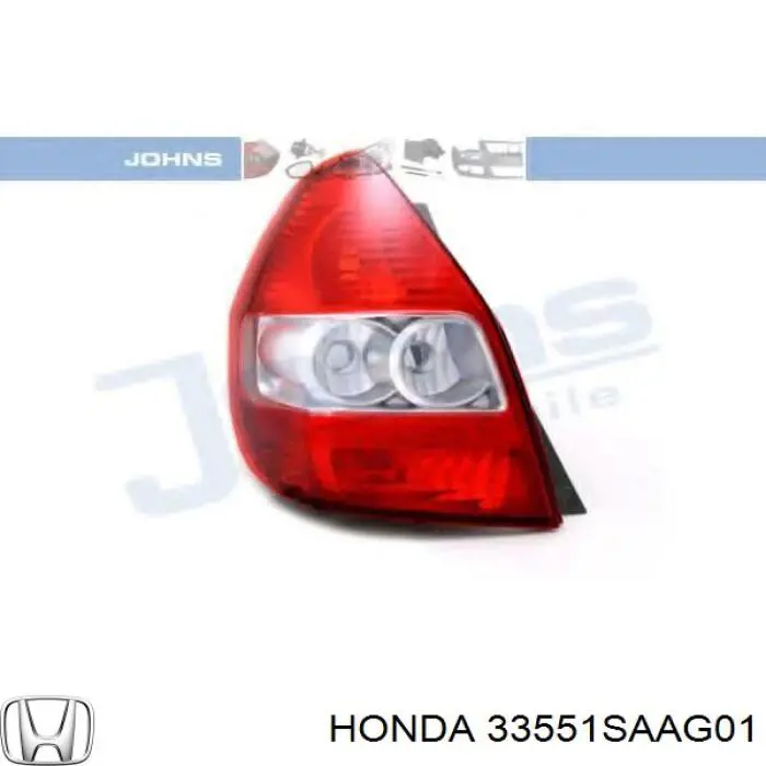33551SAAG01 Honda Задня ліва фара
