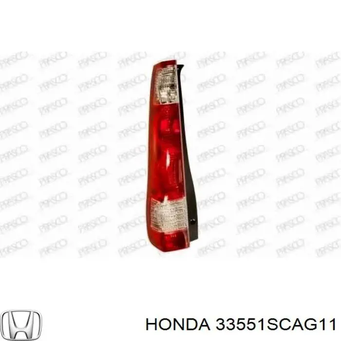 33551SCAG11 Honda ліхтар задній лівий