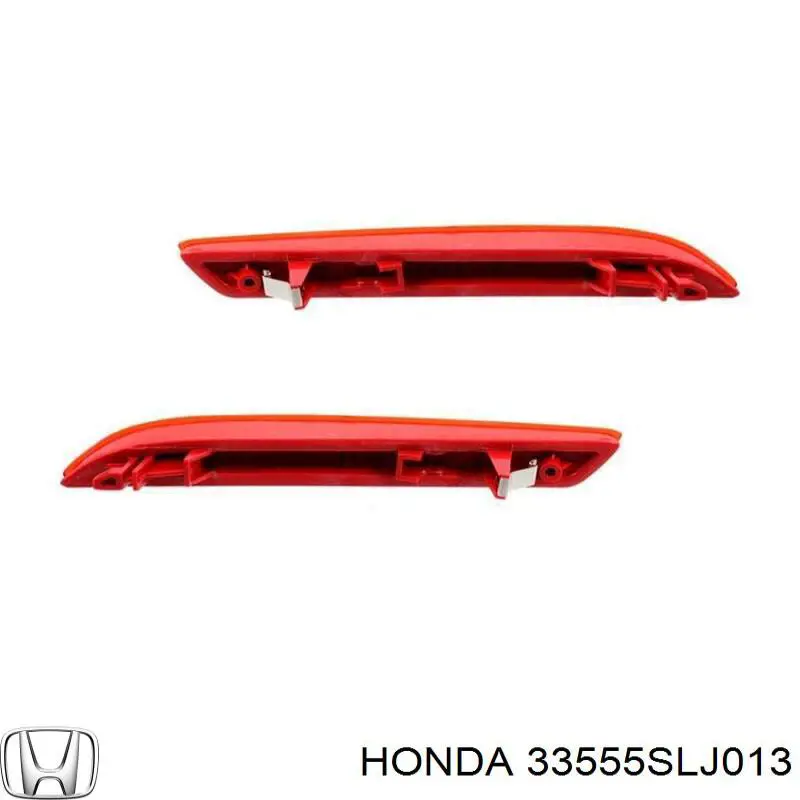 Катафот (відбивач) заднього бампера, лівий Honda 33555SLJ013 ціна, від 21.63 USD