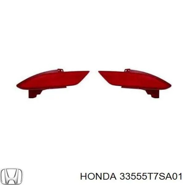 Катафот (відбивач) заднього бампера, лівий Honda 33555T7SA01 ціна, від 30.43 USD