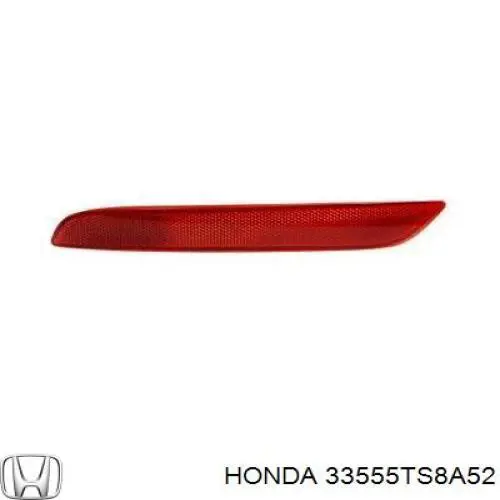 33555TS8A52 Honda Лівий катафот бампера