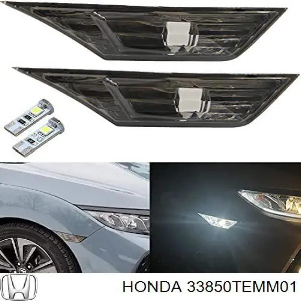 Повторювач повороту на крилі, лівий Honda Civic 10 (FC, FK) (Хонда Цивік)