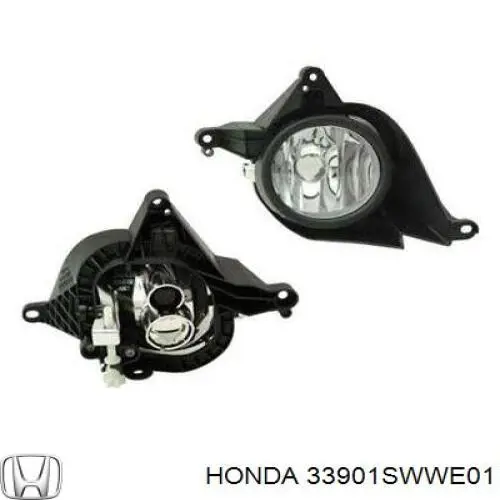 33901SWWE01 Honda Фара протитуманна, права