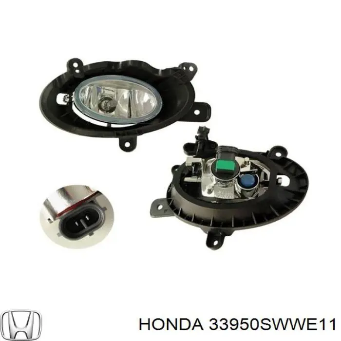 33950SWWE11 Honda Фара, ліва