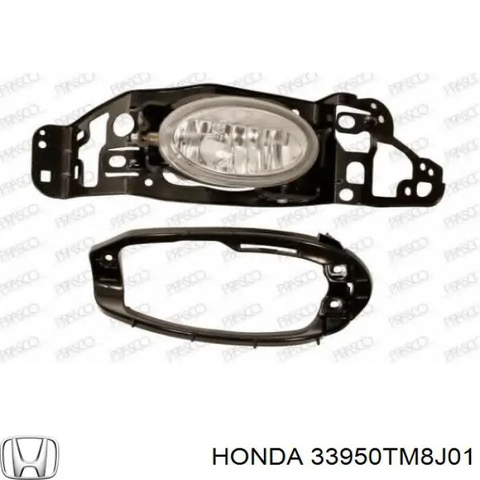 Фара протитуманна, ліва 33950TM8J01 Honda