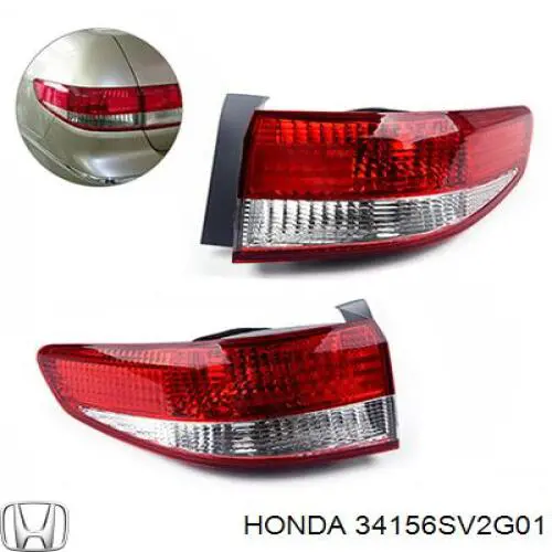 Ліхтар задній лівий, внутрішній Honda Accord 5 (CD7) (Хонда Аккорд)