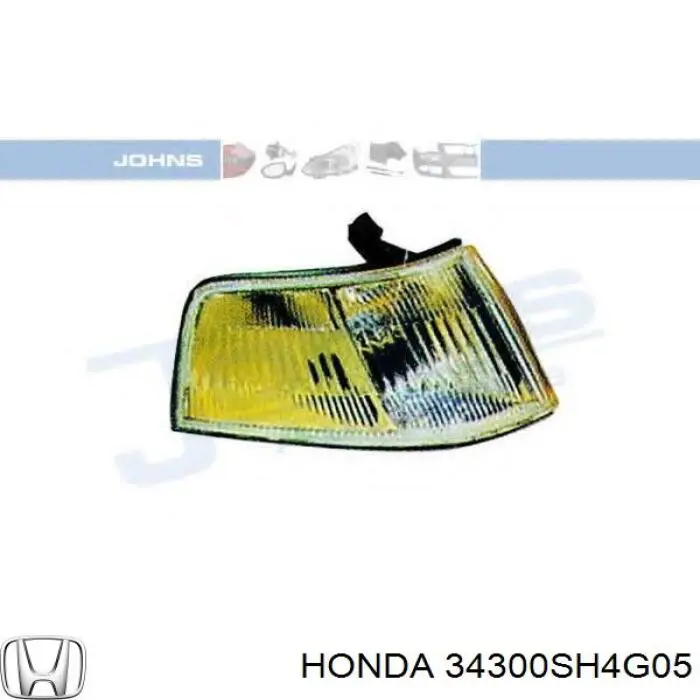 Габарит передній правий 34300SH4G05 Honda