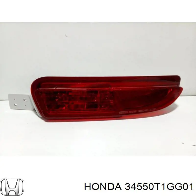 34550T1GG01 Honda ліхтар заднього бампера, лівий