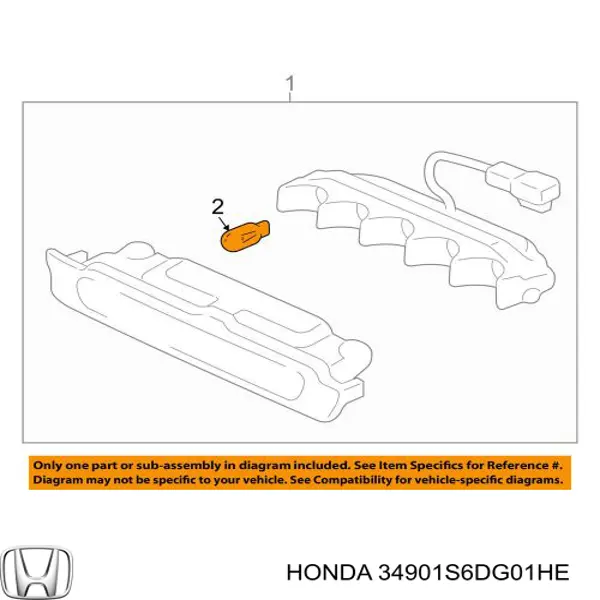 Купити 34901S6DG01HE Honda Лампочка покажчика повороту