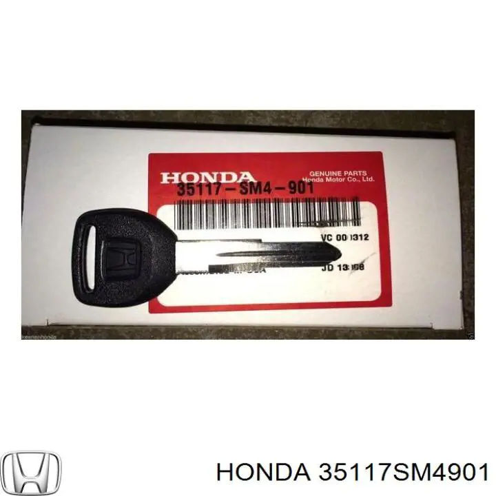 Ключ-заготівка 35117SM4901 Honda