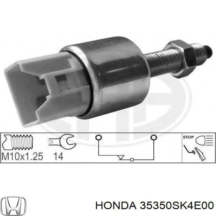 Кнопка стоп-сигналу Honda 35350SK4E00 ціна, від 15.39 USD