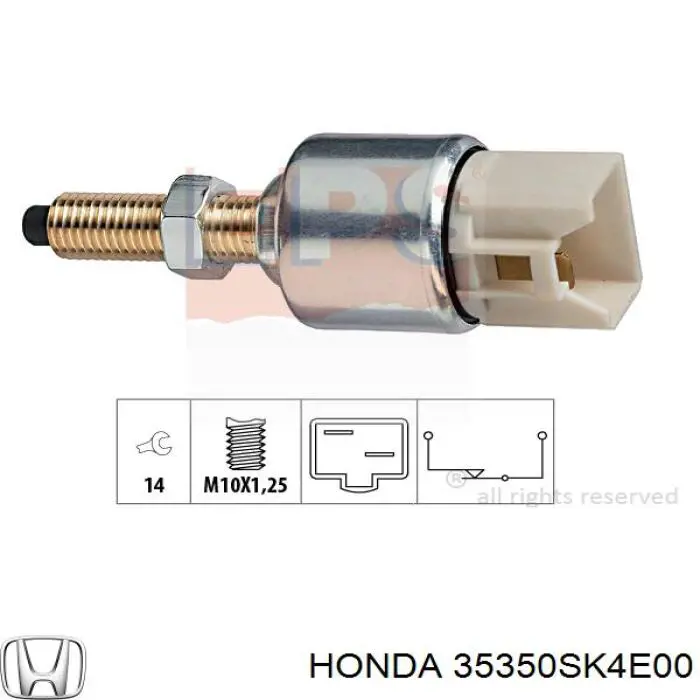 Купити 35350SK4E00 Honda Датчик педалі гальма