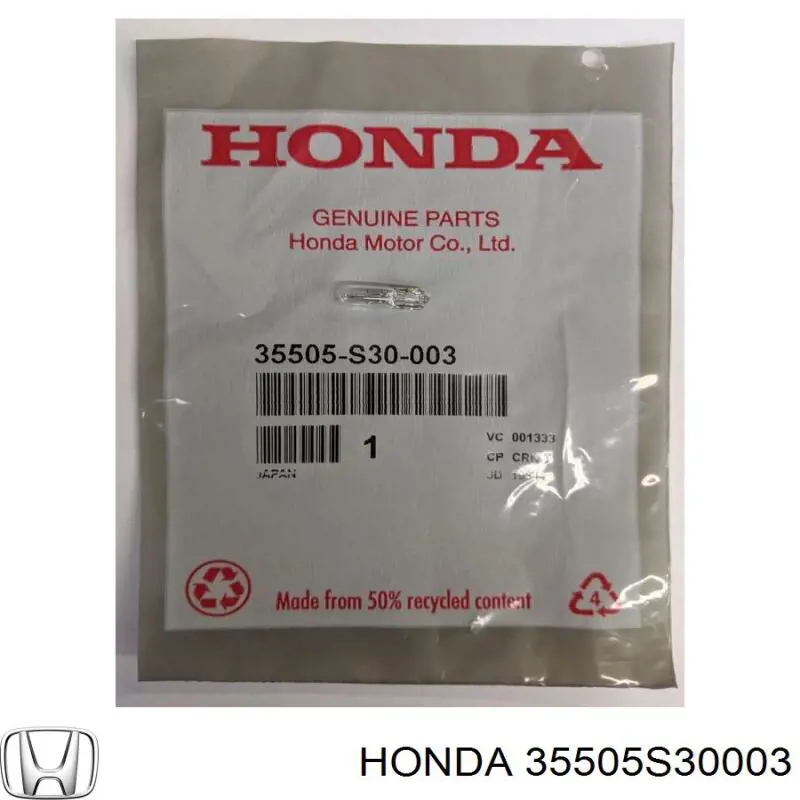 35505S30003 Honda Освітлення щитка приладів