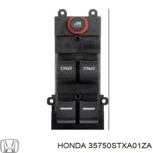 Купити 35750STXA01ZA Honda Кнопковий блок керування склопідіймачами передній лівий