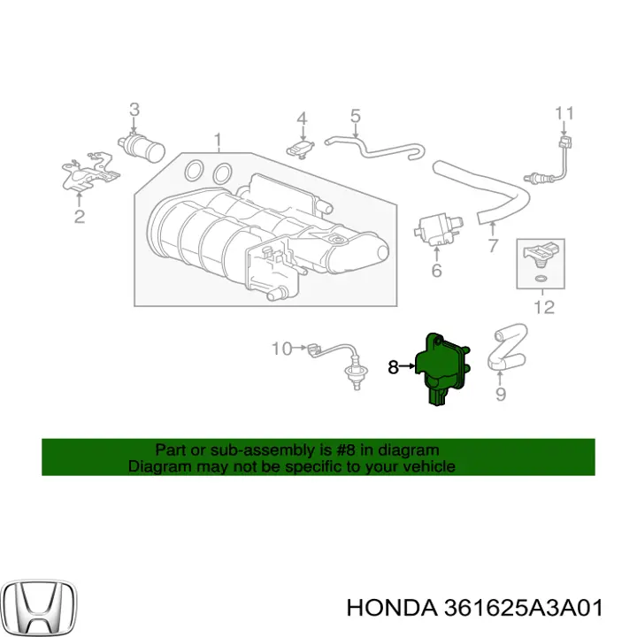  Honda 361625A3A01 ціна, від 14.11 USD