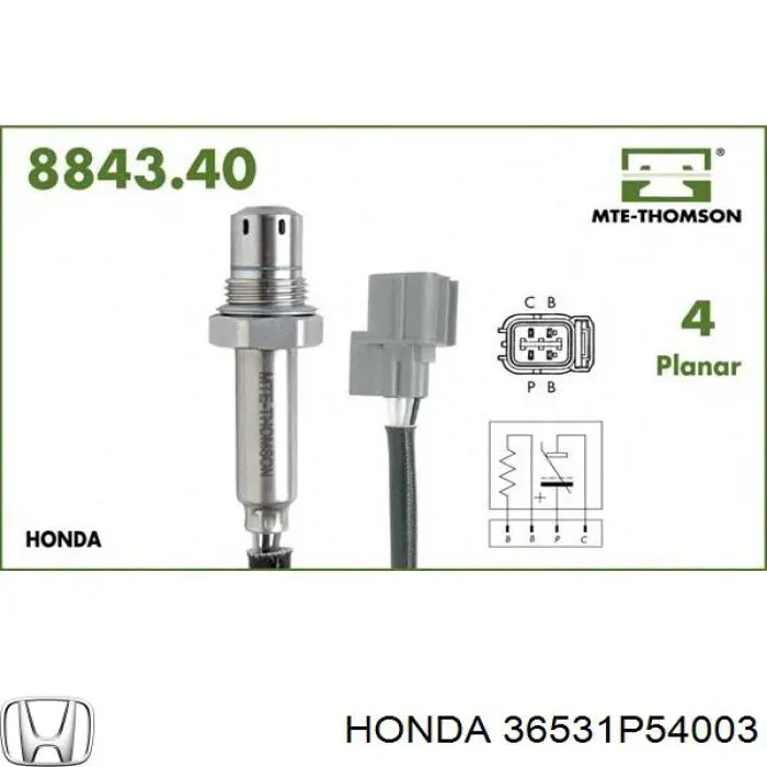 Лямбда-зонд 36531P54003 Honda