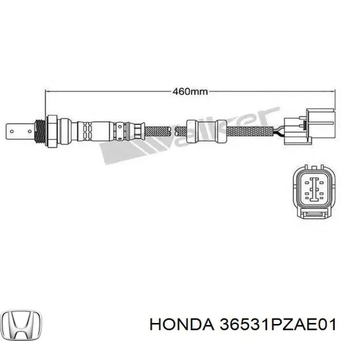 Лямбдазонд, датчик кисню до каталізатора Honda 36531PZAE01 ціна, від 139.13 USD