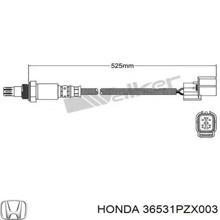 Купити 36531PZX003 Honda Лямбдазонд, датчик кисню до каталізатора
