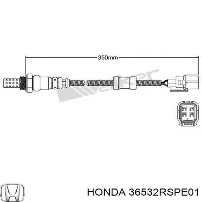 Лямбдазонд, датчик кисню після каталізатора Honda 36532RSPE01 ціна, від 49.75 USD