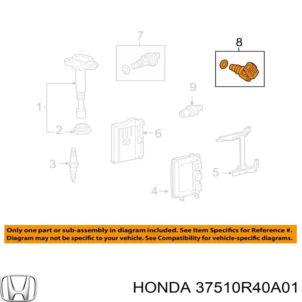 Датчик фаз Honda 37510R40A01 ціна, від 29.77 USD