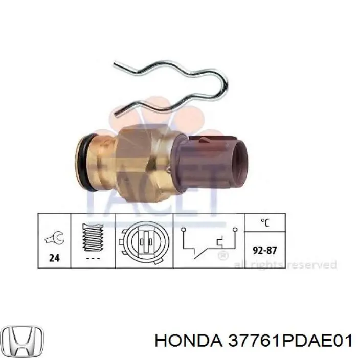 Датчик температури радіатора Honda 37761PDAE01 ціна, від 12.84 USD