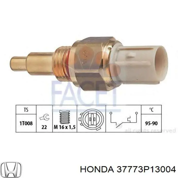 Датчик температури радіатора Honda 37773P13004 ціна, від 156.14 USD