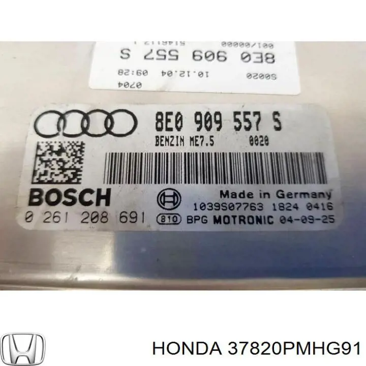 37820PMHG91 Honda 