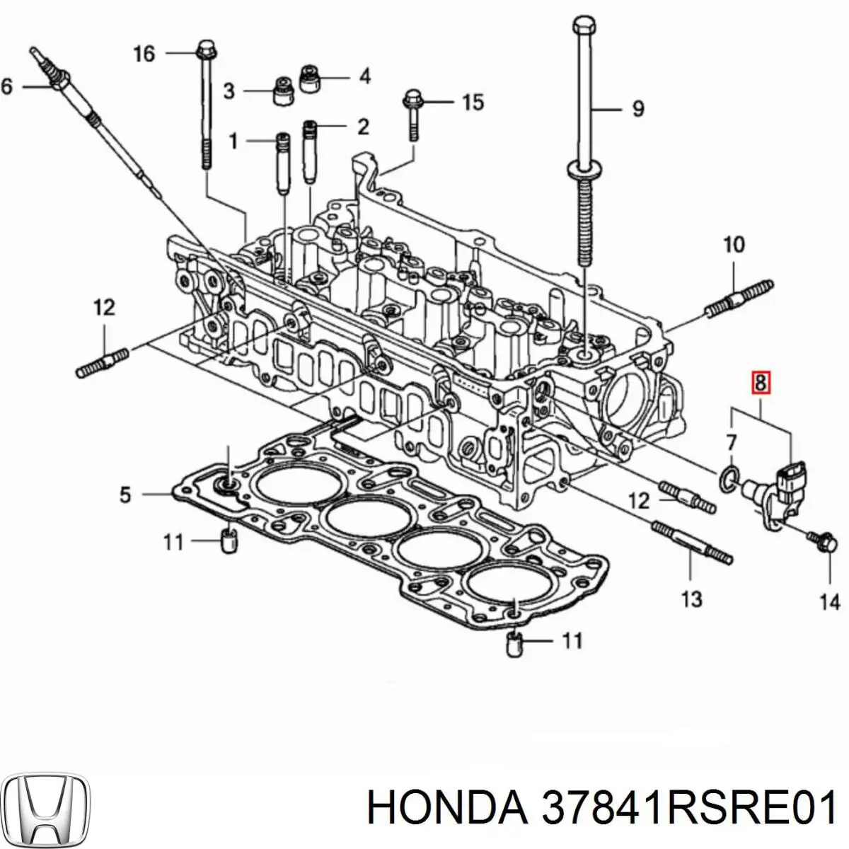 Датчик фаз Honda 37841RSRE01 ціна, від 22.45 USD