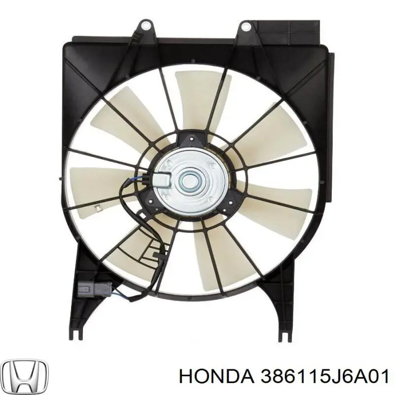 Вентилятор/крильчатка радіатора охолодження Honda 386115J6A01 ціна, від 41.80 USD