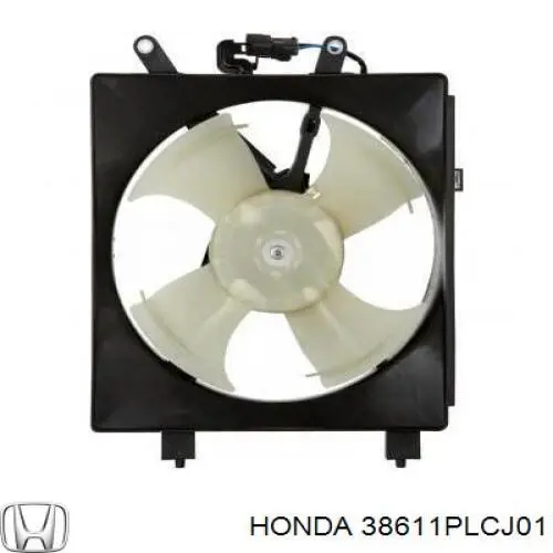 Вентилятор/крильчатка радіатора кондиціонера Honda Civic 7 (EN2, ES9) (Хонда Цивік)