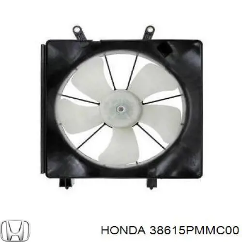 Дифузор радіатора кондиціонера, в зборі з крильчаткою і двигуном Honda 38615PMMC00 ціна, від 63.06 USD