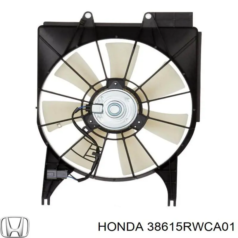 38615RWCA01 Honda дифузор (кожух радіатора кондиціонера)