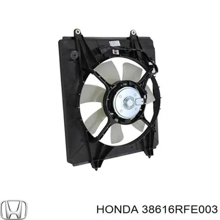 Купити 38616RFE003 Honda Дифузор радіатора охолодження, в зборі з двигуном і крильчаткою