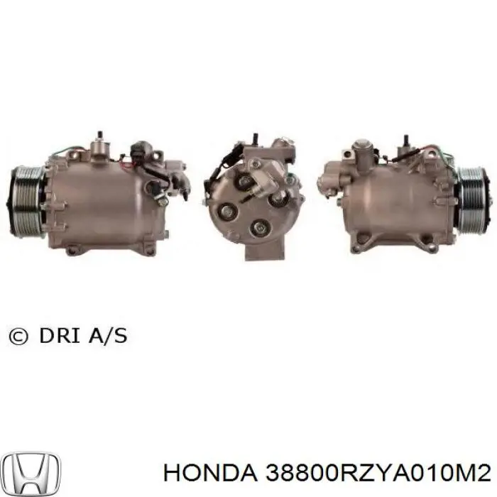 Компресор системи кондиціювання Honda 38800RZYA010M2 ціна, від 239.06 USD