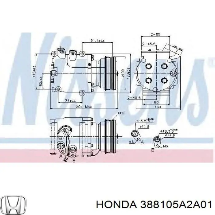 4471605824 Denso Компресор холодоагенту