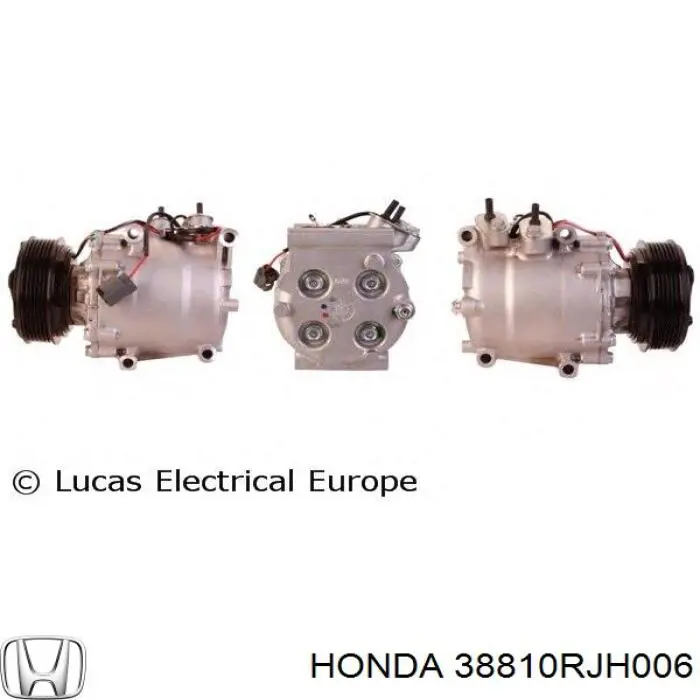 Компресор системи кондиціювання Honda 38810RJH006 ціна, від 84.65 USD