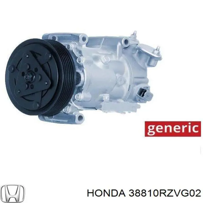 Компресор системи кондиціювання Honda 38810RZVG02 ціна, від 203.39 USD