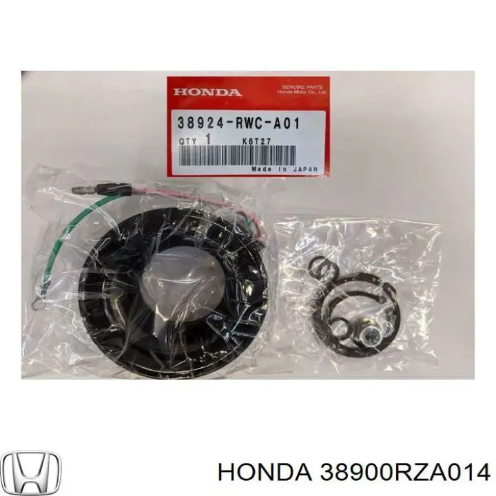 38900RZA014 Honda Шків компресора кондиціонера