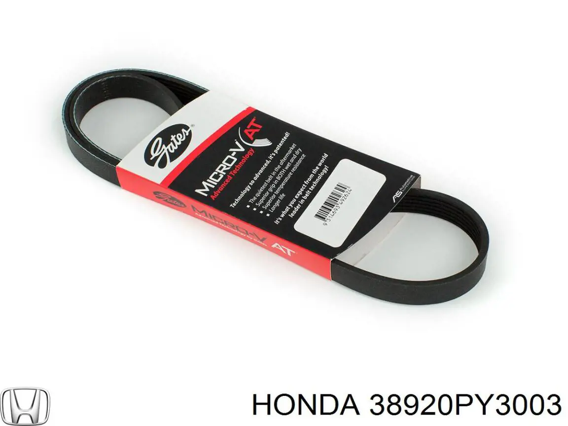 Клиновий ремінь Honda 38920PY3003 ціна, від 6.21 USD
