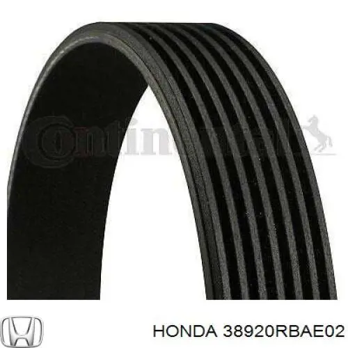 Клиновий ремінь Honda 38920RBAE02 ціна, від 16.87 USD