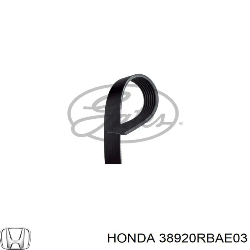 38920RBAE03 Honda Поліклиновий ремінь
