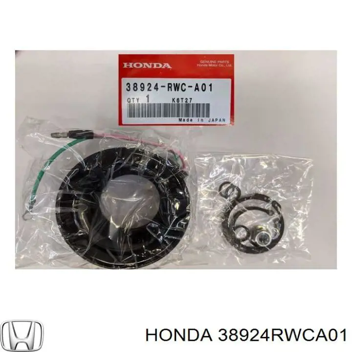 38924RWCA02 Honda муфта компресора кондиціонера