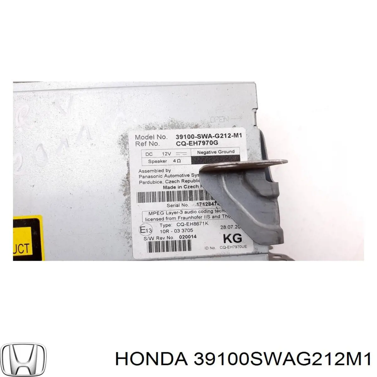 39100SWAG212M1 Honda 