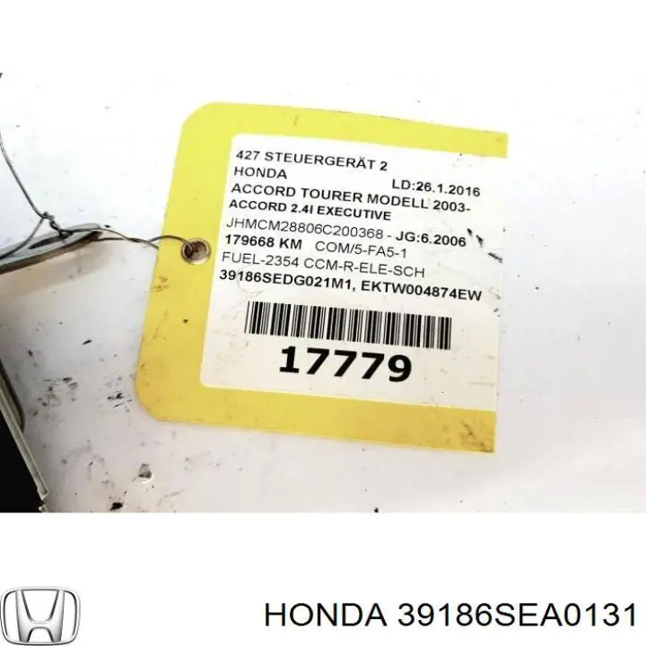 39186SEA0131 Honda 