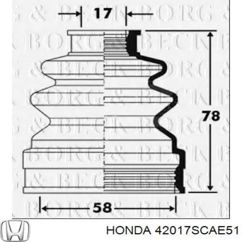  42017SCAE51 Honda