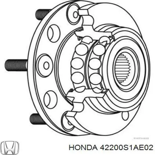 Купити 42200S1AE02 Honda Підшипник ступиці колеса