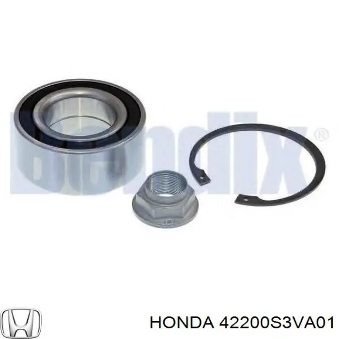 Підшипник маточини задньої Honda 42200S3VA01 ціна, від 23.34 USD